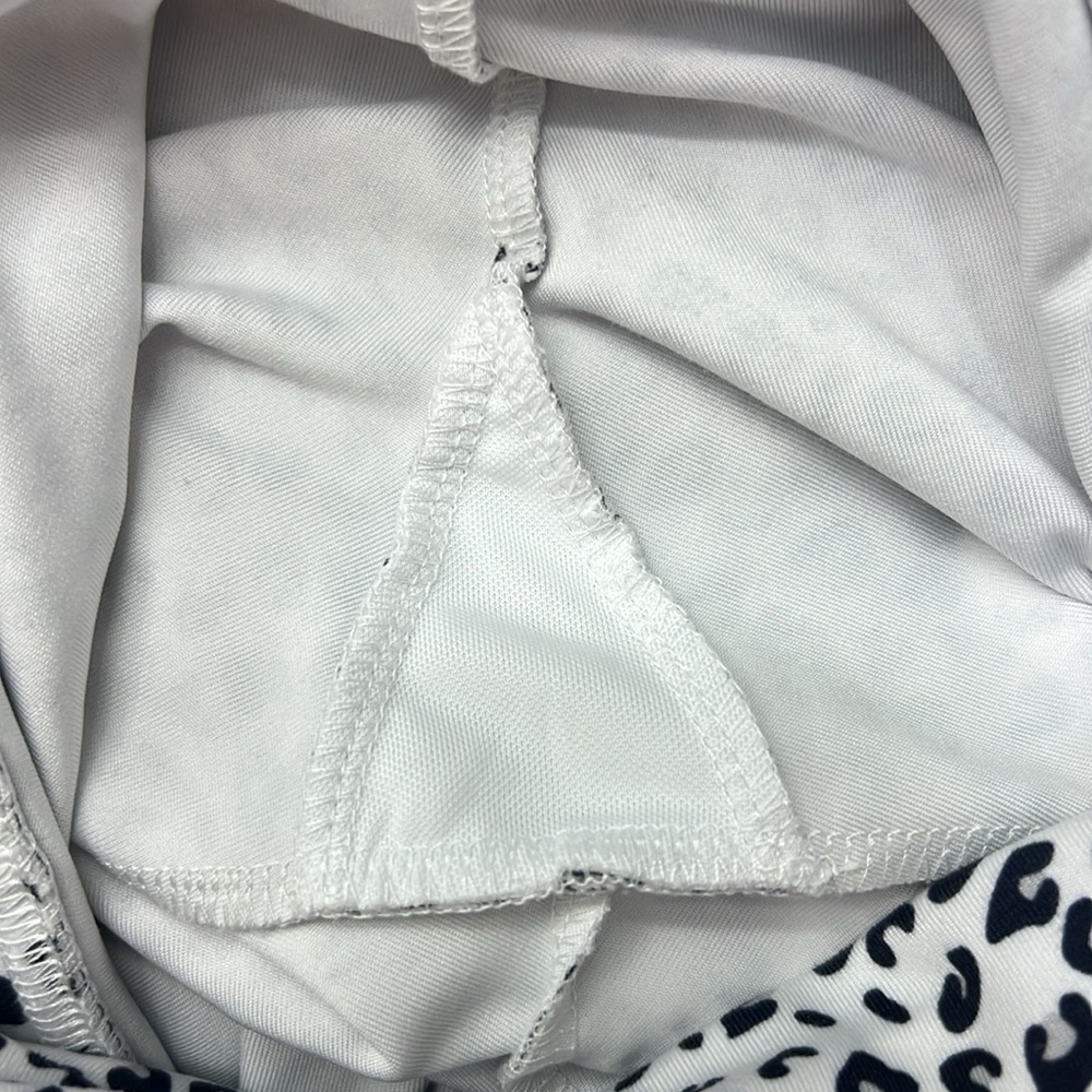 Balance Collection white Cheetah print leggings, Size Small, 22 1/2” inseam - Picture 7 of 8